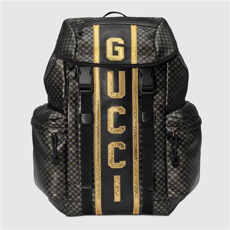 gucci shark backpack|black Gucci backpack men's.